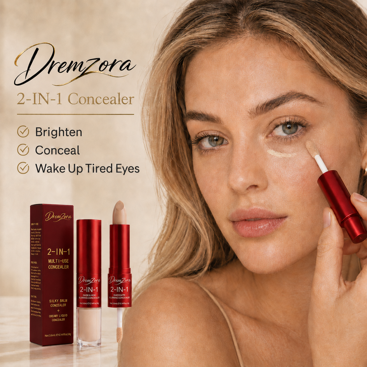 Dremzora Glide & Hide Blurring Concealer
