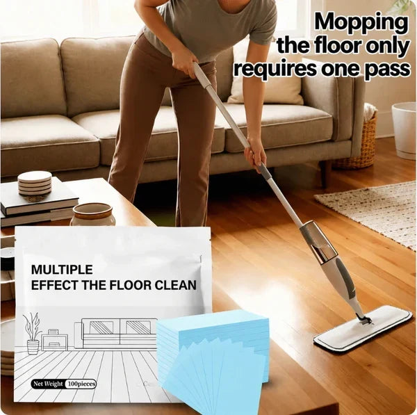 🔥100 Piece Floor Cleaning Tablets Multi-Surface Cleaner for Hardwood Laminate Tile & RV Walls Antibacterial Deodorization Maintenance