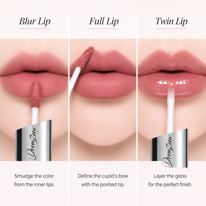 Dremzora 2-in-1 Matte Lip Tint & Clear Gloss