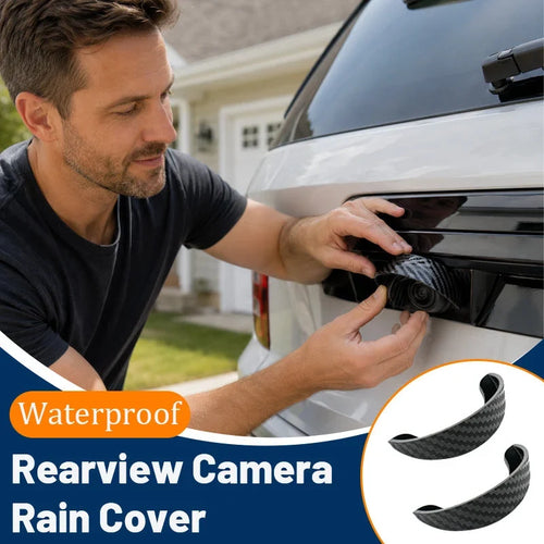 🚗 4pcs Car Rear - Waterproof Rear View Camera Rain Shield Cover