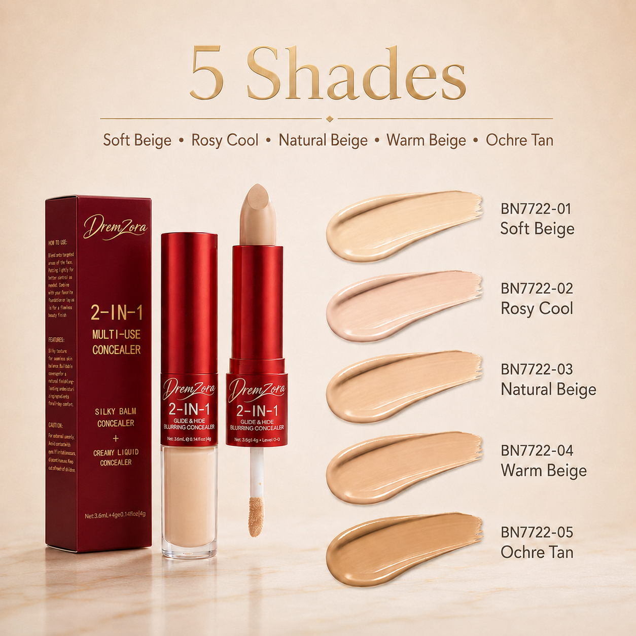 Dremzora Glide & Hide Blurring Concealer
