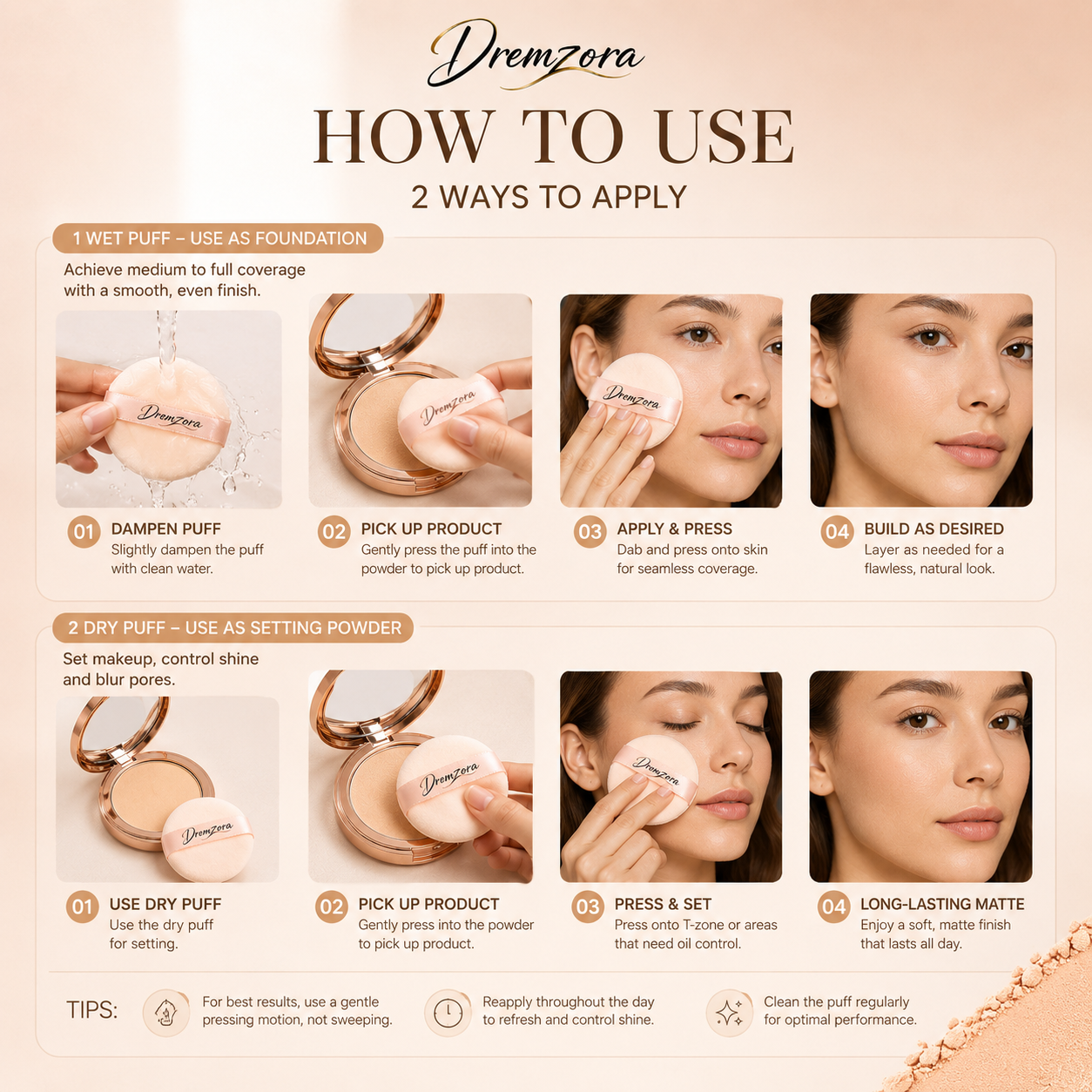 Setting foundation
