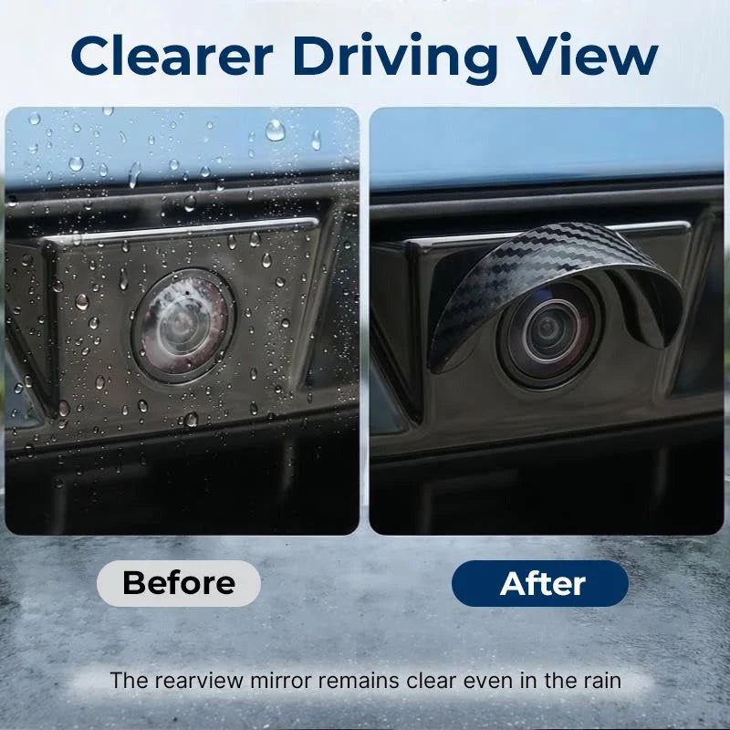 🚗 4pcs Car Rear - Waterproof Rear View Camera Rain Shield Cover