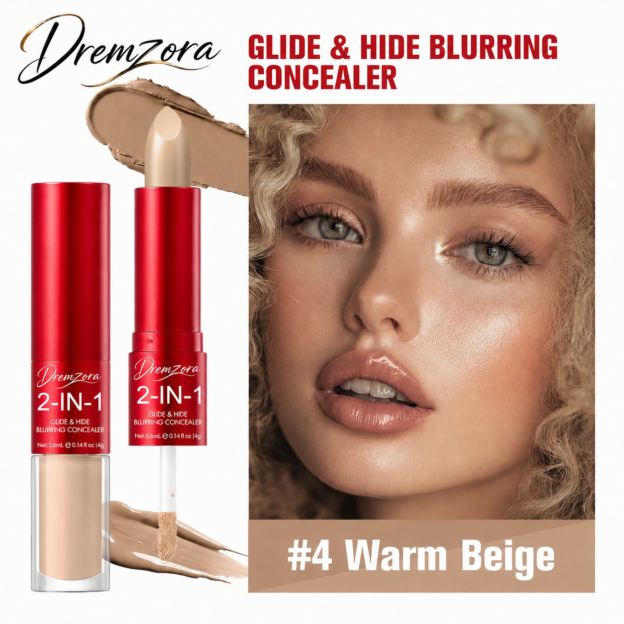 Dremzora Glide & Hide Blurring Concealer