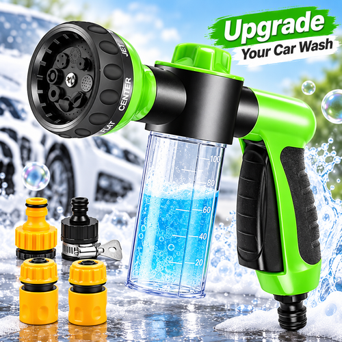 Pro Automatic High-Pressure Foam Car Wash System — Turn Your Hose Into a Pro Car Wash.